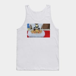 White Chinese Dragon mask for Chinese New Year Tank Top